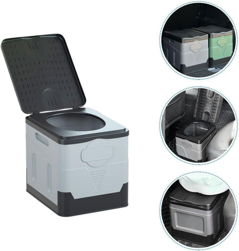 Portable Folding Emergency Car Toilet - Compact Potty for Travel