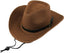 Straw Cowboy Hat - Men Women Summer Beach Panama Sun Hat, Wide Brim Fedora UPF50+