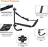 Pack Kayak Storage 15” Folding Rack Max Load 100 LBS Swivel Hooks Wall Mount for Indoor Outdoor