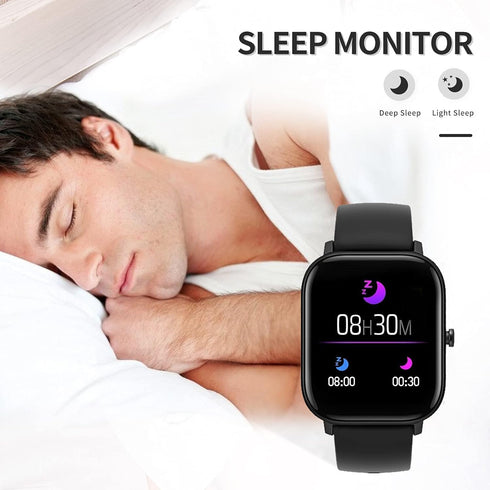 Fitness Tracker Smart Watch, Heart Rate, Blood Pressure, Blood Oxygen Monitor, Pedometer, Compatible with Android and