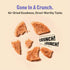 100% 8 oz Three Dog Bakery Bark'N Crunch! Chicken Chips with Real Chicken - - Crunchy Treats for Dogs - High Protein