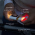 MPOWERD Luci Solar Bike Light Set, Headlight 100 Lumens, Taillight 40 Lumens, Rechargeable Solar or USB