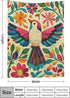 PALNKART 40x50in Bird Flowers Leaves Lightweight Flannel Blanket for Sofa Bed Travel Camping Chair, Soft Warm