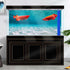72X18IN Natural Undersea Aquarium Background, Undersea Beach Fish Tank Background with 8 EVA Double-Sided Tape