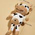 1Pc Pet Chew Toy - Puppy Molar Animal Shape Bite Resistant Plush Toy for Small Medium Large Dogs, Black&White (ZS441)