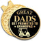 Funny Golf Gift for Men - Great Dads Get Promoted to Grandpas Golf Ball Marker with Magnetic Hat Clip