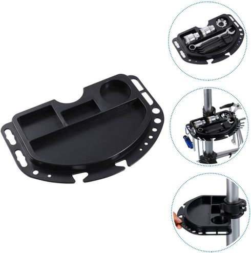 1pc Toddmomy Repair Bike Repair Station Portable Work Bench Mechanic Tool Storage Shelves Plastic Tripod Base Stand