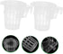 2 Pair Hanging Aquarium Planter Baskets for Aquatic Plants, Acrylic Plant Pots for Fish Tank Planting