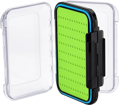 Gonex Fly Boxes for Fly Fishing, Jig Boxes Two-Sided Waterproof Lightweight Box with Easy Grip Transparent Lid, 4.1"x