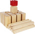 Set Set Set Juegoal Kubb Game Backyard Game Outdoor Tossing Game with Carrying Bag