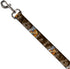 Buckle-Down Dog Leash, Lady And Tramp 2 Poses Spaghetti Kiss Scene, Browns, Available in Different Lengths and Widths