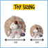 Pet Qwerks Plush Interactive Dog Toys - Chattering Hedgehog, 4.5 in, All Breed Sizes