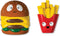 Fringe Studio Dog Toy Set - Big Buns, Small Fry, 2Pc Mini Latex, Pet Shop Collection (368013)