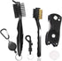 Golf Accessories Set: Metal Divot Repair Tool with Ball Marker, Club Groove Cleaner Brush (3 in 1 Pack)
