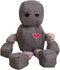 Health Extension SNUG AROOZ Cute Ryder The Robot Stuffed Animals for Dogs, Cool Puppy Toys, Tough & Durable Soft Squeaky for Chewers, for Pet - (13 inches, Grey)