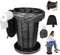 Portable Folding Toilet for Camping & Travel, Compact Emergency Potty with Bags,