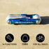 VeloChampion 14 in 1 Blue Multifunctional Bike Repair Tool, Compact with Storage Case