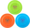 Dog Flying Disc, 3 Pcs Competition Flyer, Soft Indestructible Rubber Lightweight Toy for Dogs