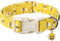 ARING PET Bees Dog Collar, Cute Adjustable Yellow Bees Print Pet Collars for Small Medium Large Dogs