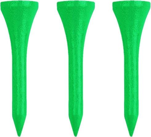 IZZO Golf Wood Golf Tees, Neon Green, 1.75 Inch (Pack of 200)