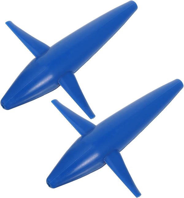 Milisten 2pcs Blue Trolling Bird Lures for Deep Sea Fishing, Plane-Shaped Hard