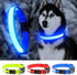 YFbrite Ultra Light Adjustable LED Dog Collar, Rechargeable Glowing in The Dark for Small, Medium, Large Dogs, Blue