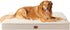 EHEYCIGA Orthopedic XL Dog Bed for Extra Large Dogs with Removable Washable Cover, Camel, 44x32