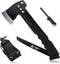 Freelander 13" Camping Axe Multifunctional Survival Hatchet with Whistle, Folding Saw, ABS Sheath for Outdoor Hiking