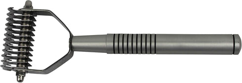 Professional Pet Grooming Undercoat Shedding Dematting Rake - 12 Teeth Wide for Effective Grooming
