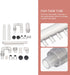 Plumbing Fittings Set, Aquarium Outlet Replacement Tank Filter for Water Inflow Accessories