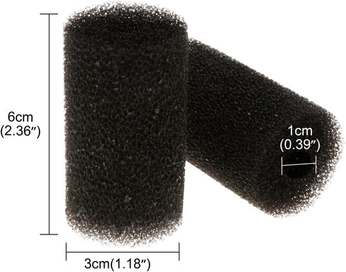 Senzeal 4PCS Pre-Filter Foam Sponge Roll for Aquarium Filter Intake Cover (Small)