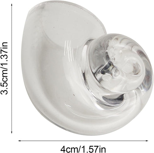 Generic Large Hermit Crab Shells | Hermit Crab Habitat - Glass Large Clear Reptiles Crustaceans Conch Habitat Ornaments