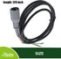 Roykaw Club Car 48V Charger Plug Cord - 3 Pin Round Plug for 1995-2014 DS & Precedent Golf Cart Models