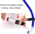 Swim Snorkel for Lap Swimming with No Loud Gurgling Noise and One-Way Purge Valve for Adult/Kid/Youth