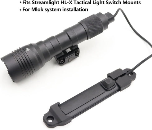 LThyzszb Remote Pressure Switch Mount Plate Aluminum, for HL-X Weapon Lights Tape Switch Mounting.