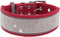 Rhinestone Dog Collar - Soft Comfortable Stylish with Bright Reflective Stripe Adjustable Diamond Crystal for Dogs