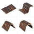 Hamiledyi Hamster Bridge, Rat Ladder Wooden Bridge Toy for Small Animals, Natural Hideout (Pack of 2)