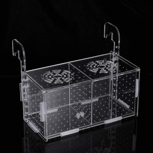 POPETPOP Fish Breeding Box, Acrylic Fish Acclimation Box for Small Fish and Shrimp