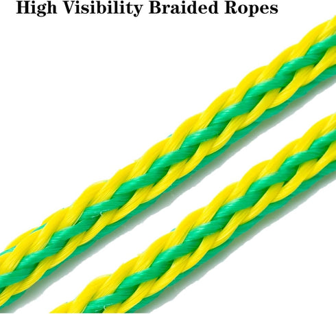 316 14ft. 2 Pack Kayak Tow Rope,Heavy Heavy Duty Jet Ski Tow Rope with Clip,Boat Mooring Dock Line with Stainless Steel