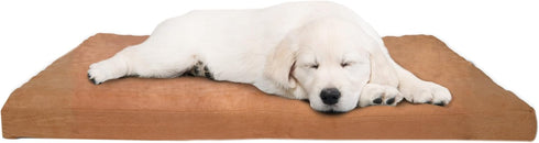 PETMAKER 44x35 Dog Bed with Removable Cover, 3-Inch Orthopedic Egg Crate Foam, Non-Slip Microsuede