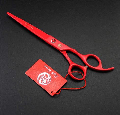 Purple Dragon 7.0 inch Professional Pet Grooming Scissors Kit, 4PCS, Japan Premium Steel, Straight & Curved & Thinning