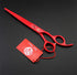 Purple Dragon 7.0 inch Professional Pet Grooming Scissors Kit, 4PCS, Japan Premium Steel, Straight & Curved & Thinning