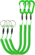 Lix&Rix Retractable Safety Coiled Lanyard with Aluminium Alloy Carabiner Clip, Available in