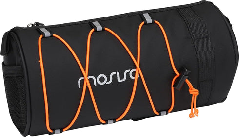 MOSISO Waterproof Bike Handlebar Bag, 2.5L Front Frame Bag with Shoulder Strap, Black