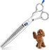 Moontay Professional Dog Grooming Straight, Curved, Thinning/Blending/Chunking Scissors Kit, JP-440C Stainless Steel