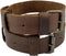 Hide & Drink Set of 2 Rustic Bicycle Ankle Bands - Adjustable Straps with Brass Metal Buckle, Handmade Leather
