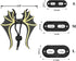 ADOGGYGO Bearded Dragon Lizard Leash Harness, 3 Size Pack Dinosaur Wing Harness for Reptiles