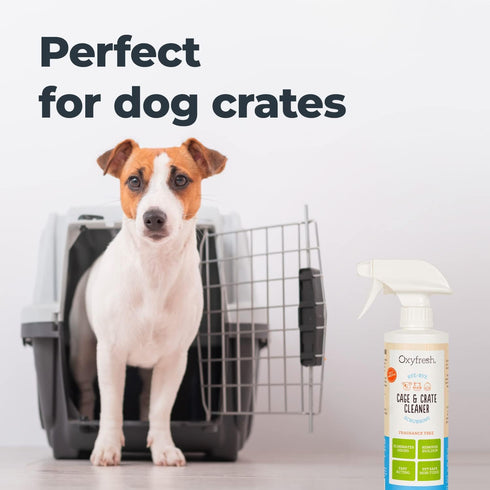 Oxyfresh Premium Crate & Cage Cleaner - Professional Odor Eliminator for Dog Crates and Small Animal Cages