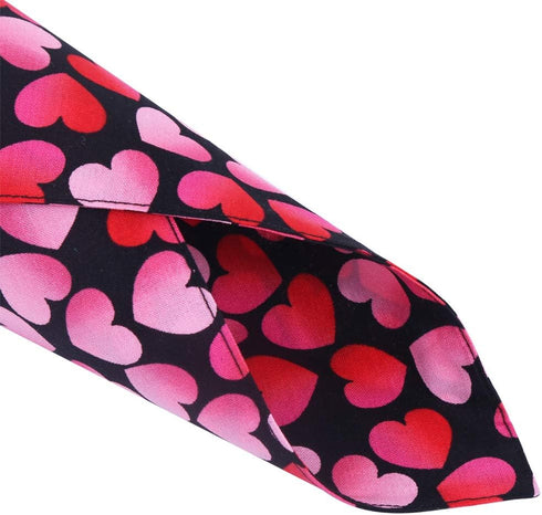 2 Pack Valentine Dog Bandana, Reversible Triangle Bibs Scarf Accessories for Small Pets, Cats