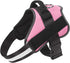 Bolux Dog Harness, No-Pull Reflective Vest, Breathable Adjustable Pet Harness with Handle for Outdoor Walking (Pink, M)
